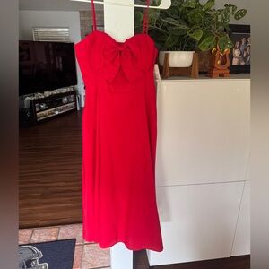 a new day Strapless Red Dress with Bow